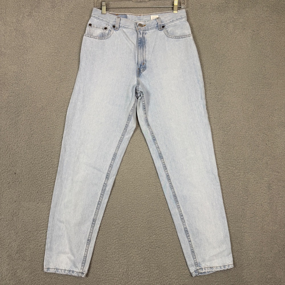 Vintage Levis 550 Relaxed Fit Tapered Leg Light Wash High Rise Jeans 8 USA